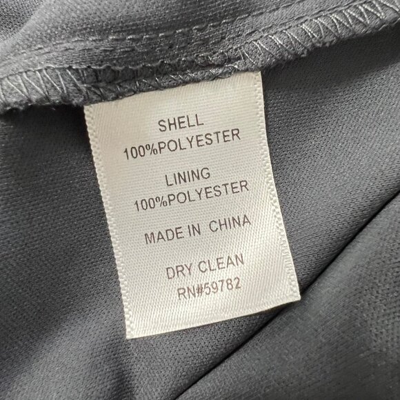 Adrianna Papell Womens Petite Gray Tiered Petal Chiffon Cocktail Dress size 10P - Picture 10 of 11